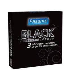 Pasante 20 бр. Черни Презервативи Pasante Black Velvet - насипни