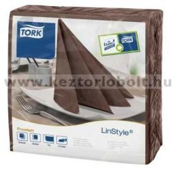 Tork 478727 Tork Premium Linstyle Dinner textilhatású szalvéta kakaó (478727)