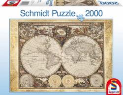 Schmidt Spiele Történelmi világtérkép 2000 db-os (58178)
