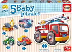 Educa Baby sziluett puzzle - Járművek 5 db-os (14866)