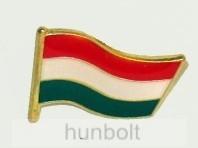  Magyar lobogó arany színű (21 mm) kitűző