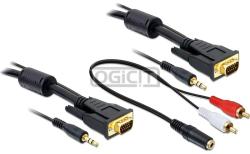 Delock VGA+Sound Cable M/M 3m 84453