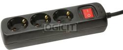 LogiLink 3 Plug 1,4 m Switch (LPS206B)