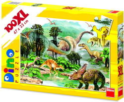 Dino Dinoszauruszok XL puzzle 100 db-os (343436)