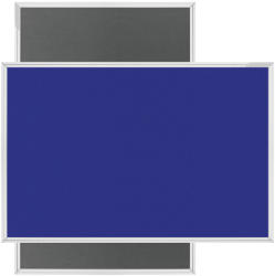 Magnetoplan Panou textil MAGNETOPLAN, 100x150 cm, gri/ albastru