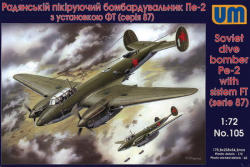 UniModels Dive Bomber Pe-2 with FT (87 series) 1:72 (UM105)