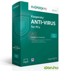 Kaspersky Anti-Virus 2015 Renewal (1 Device/1 Year) KL1161OBAFR