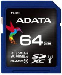 ADATA SDXC 64GB C10/U3 ASDX64GUI3CL10-R
