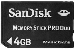 SanDisk MemoryStick PRO Duo 4GB SDMSPD-004G-B35