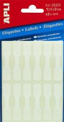 APLI Etikett, 10x49 mm, kézzel írható, ékszerekhez, APLI, 48 etikett/csomag (LCA2689) - tutitinta