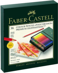 Faber-Castell Creioane colorate Polychromos FABER-CASTELL, 36 culori/cutie studio, FC110038