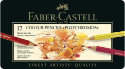Faber-Castell Creioane colorate Polychromos FABER-CASTELL, 12 culori/cutie, FC110012