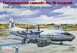 Eastern Express Antonov An-10A Russian medium-haul passenger aircraft, late version, Aeroflot Komi ASSR 1:144 EAST14485