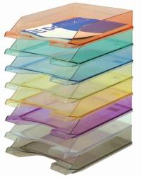 DONAU Irattálca műanyag áttetsző lila (747L)