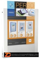 Viquel Standard Gyűrűs dosszié panorámás 2 gyűrű 25 mm A4 PP/PP fehér (IV091742)