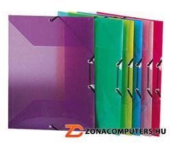 Viquel Propyglass Gumis mappa 15 mm A4 PP kék (IV113346)