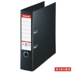 Esselte Standard Plus Vivida Iratrendező 80 mm A4 PP/PP élvédő sínnel fekete (81187)