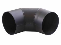  Acél füstcső könyök, tisztítós 132 / 90°