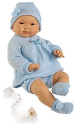 Llorens Csecsemő baba kék ruhában ázsiai - 45 cm