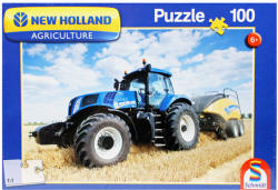 Schmidt Spiele New Holland kék traktor 100 db-os (16089)