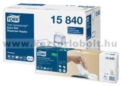Tork N4 Tork 15840 Xpressnap Soft szalvéta, fehér, 2réteg, 1/4 hajtott, 500db/csomag