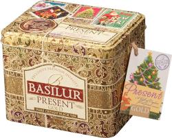 BASILUR Present Gold Fekete Tea Karácsonyi Díszdobozban