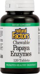 Natural Factors Papaya enzim rágótabletta / 120db