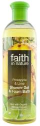 Faith in Nature Ananász Lime tusfürdő és Habfürdő 400 ml