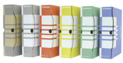 DONAU Archiváló doboz 100 mm A4 karton piros (7661P)