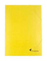 Victoria Gumis mappa karton A4 sárga (IDPG02)