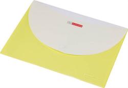 Panta Plast Irattartó tasak patentos két zsebes A4 PP pasztell sárga (INP4101706)