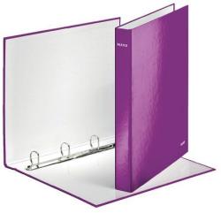 Leitz Wow Gyűrűs könyv 4 gyűrű 40 mm A4 Maxi karton lila (42420062)