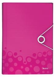 Leitz Wow Harmonika mappa 6 rekeszes A4 PP rózsaszín (45890023)