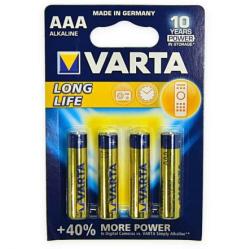 VARTA AAA Longlife LR03 (4) Baterii de unica folosinta