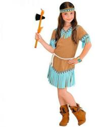 Widmann Indiánlány, barna-kék - 128-as méret (06656)