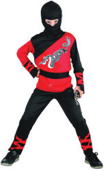 UNIKATOY Ninja sárkány, fekete-piros - 110-120-as méret (901992-1)
