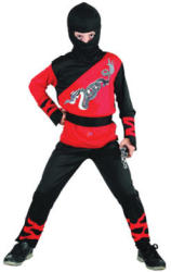 UNIKATOY Ninja sárkány, fekete-piros - 120-130-as méret (901992-2)