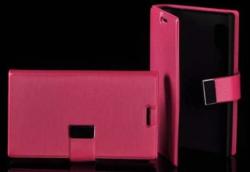 Tel1 Book LG E610 Optimus L5 case pink