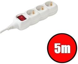 Somogyi Elektronic 3 Plug 5 m Switch (NV 03K-5/G/W)