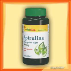 Vitaking Spirulina alga tabletta 500 mg 200 db