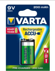 Vásárlás: VARTA Ready2Use 9V 200mAh (1) (56722101401) Tölthető elem árak  összehasonlítása, Ready 2 Use 9 V 200 mAh 1 56722101401 boltok