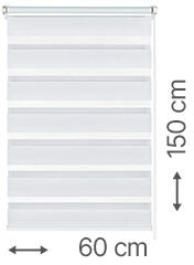 Gardinia EASYFIX sávos roló, fehér, ablakra: 60x150 cm (31080)