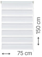 Gardinia EASYFIX sávos roló, fehér, ablakra: 75x150 cm (31081)