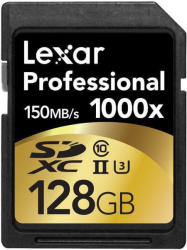 Lexar SDXC 128GB Class 10 UHS-II 1000x LSD128CRBEU1000