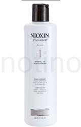 Nioxin System 1 Cleanser sampon vékonyszálú és normál hajra 300 ml