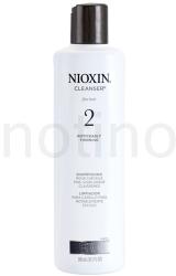 Nioxin System 2 tisztító sampon a finom természetes haj jelentős elvékonyodása ellen (Cleanser Shampoo Fine Hair Noticeably Thinning) 300 ml