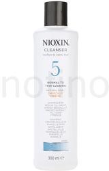 Nioxin System 5 tisztító sampon a haj enyhe ritkulása ellen (Cleanser Shampoo Medium to Coarse Hair Normal to Thin-Looking Natural Hair/Chemically Treated) 300 ml