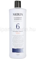 Nioxin System 6 tisztító sampon a haj jelentős ritkulása ellen (Cleanser Shampoo Medium to Coarse Hair Noticeably Thinning Natural/Chemically Treated) 1 l