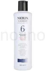 Nioxin System 6 tisztító sampon a haj jelentős ritkulása ellen (Cleanser Shampoo Medium to Coarse Hair Noticeably Thinning Natural/Chemically Treated) 300 ml