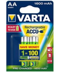 VARTA Rechargeable Accu AA 1600mAh (2)